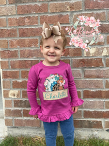 Adorable Applique Turkey (Long Sleeve)