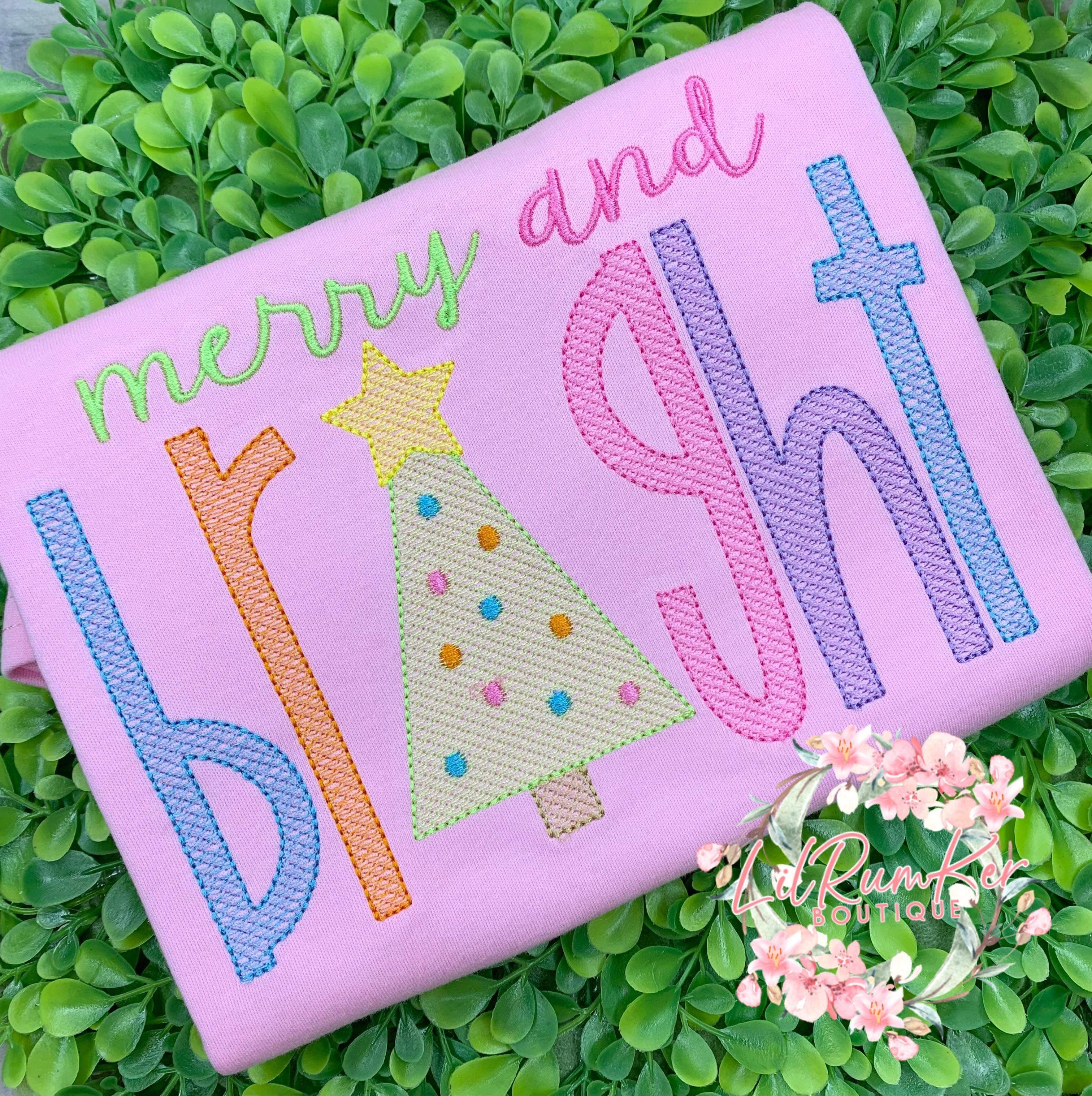 Merry & Bright (pink)