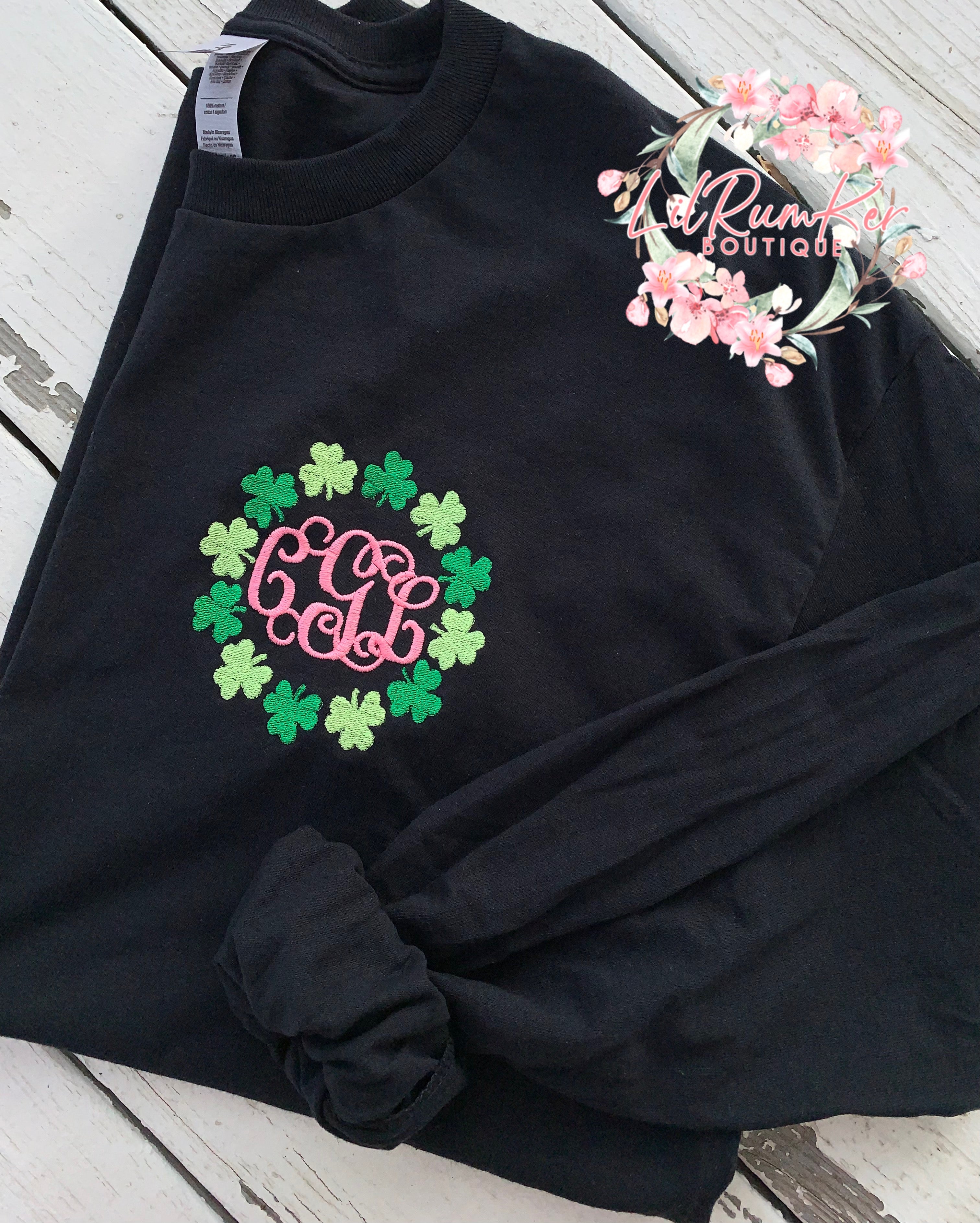 Shamrock monogram (Adult)