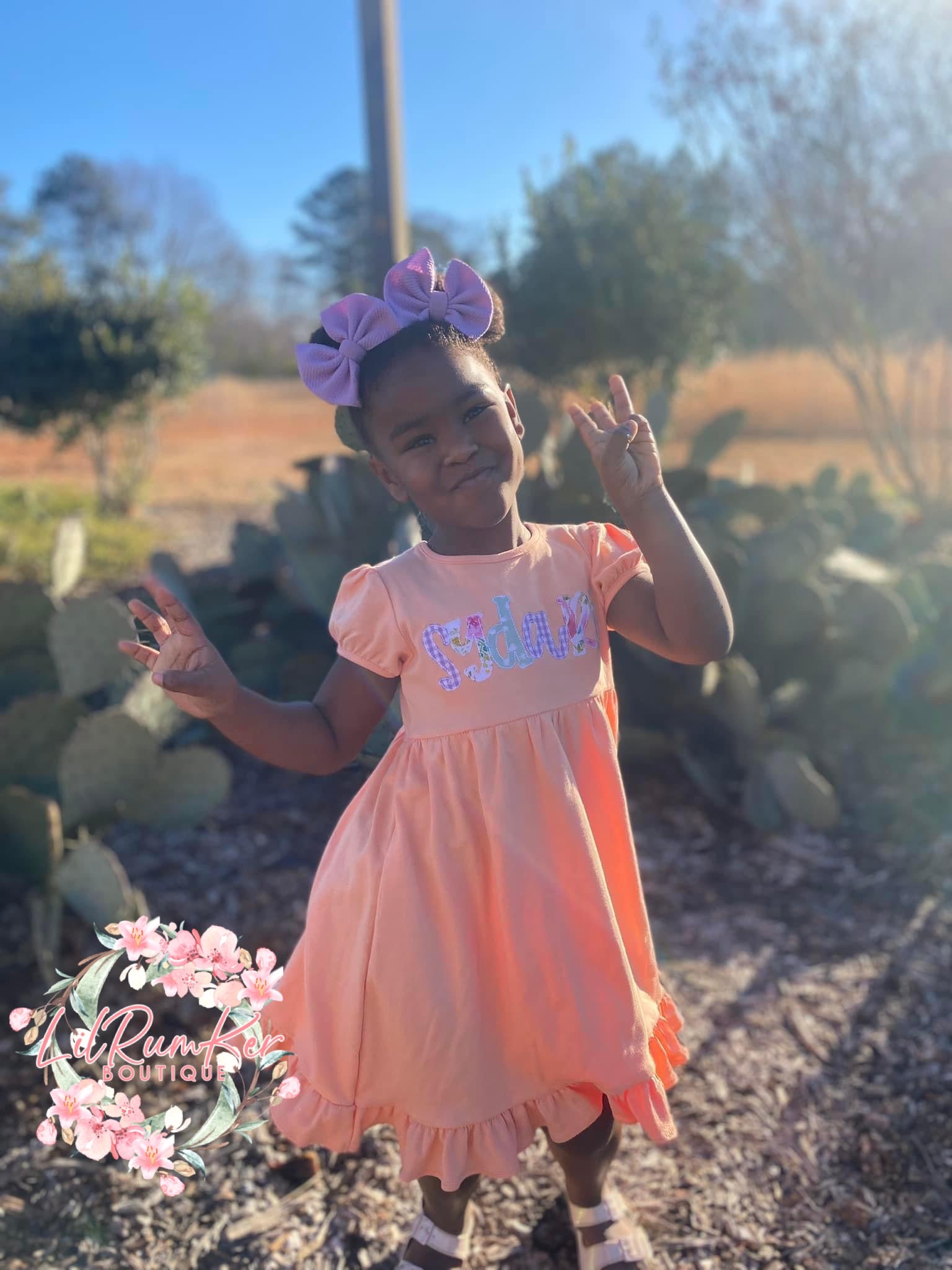 Multi Pattern Name Dress