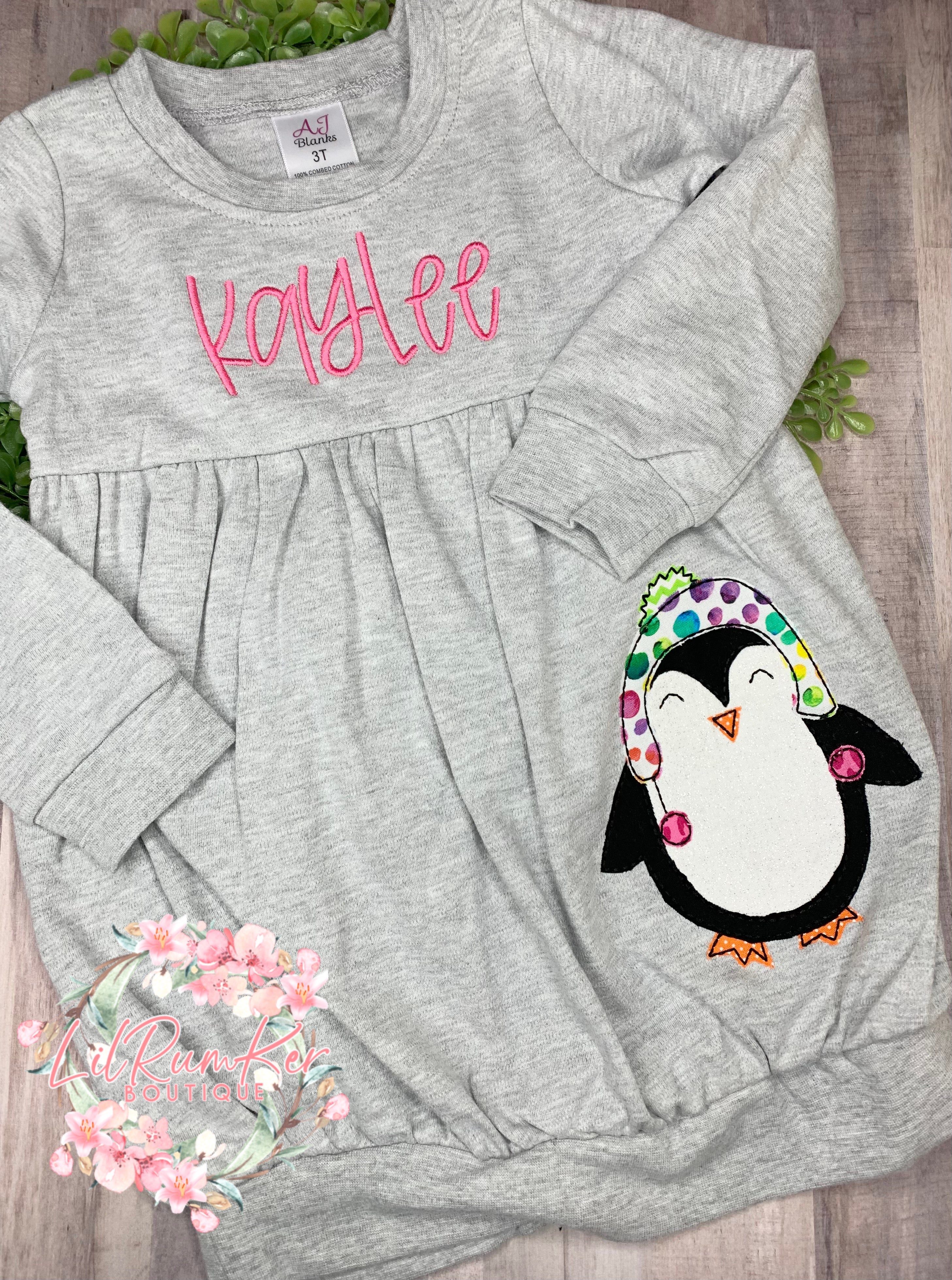 Cool little penguin bubble shirt