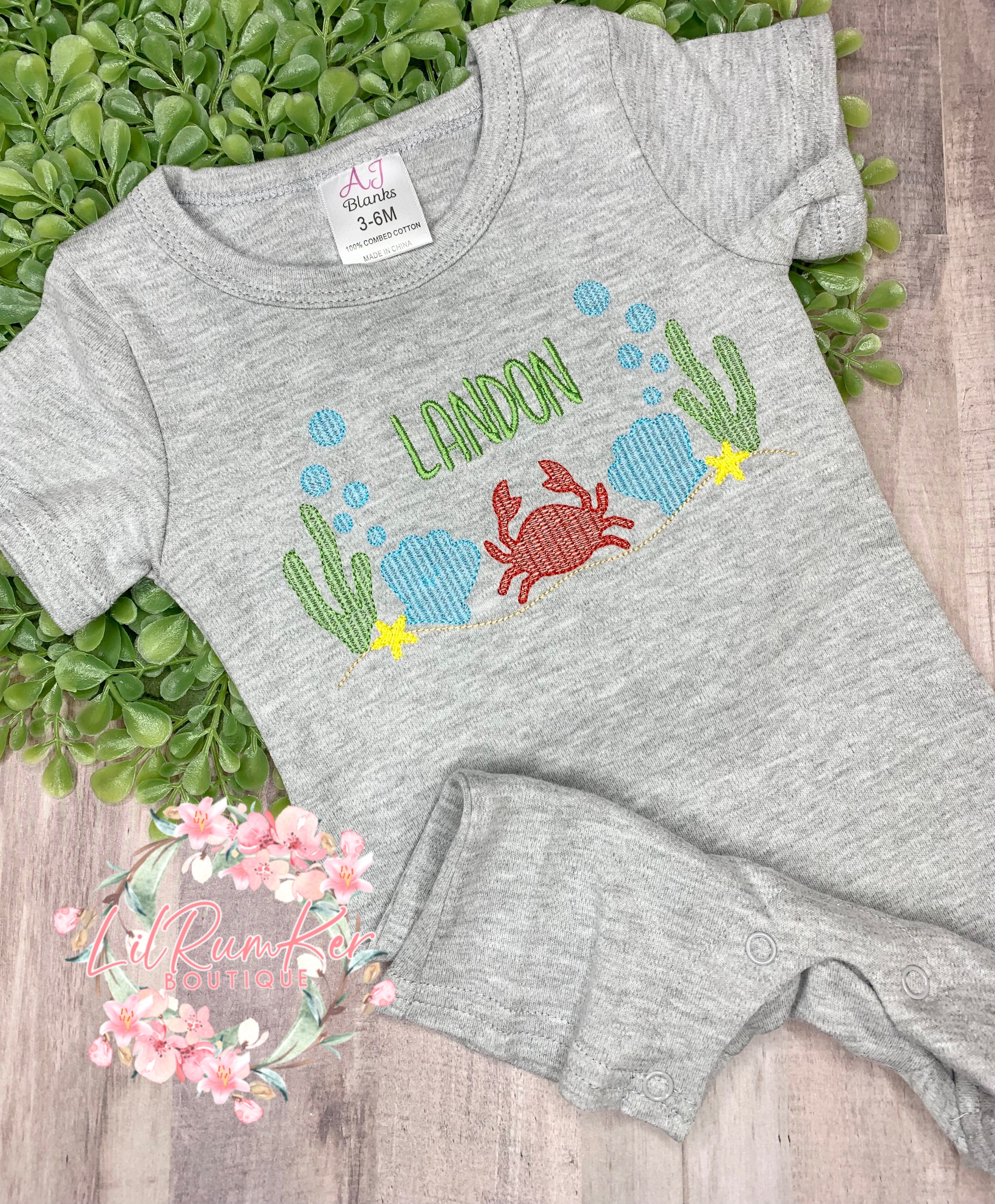 Under the sea romper or shirt
