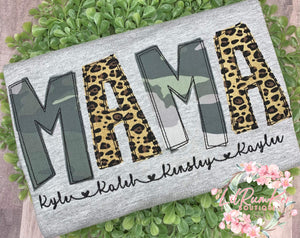 Camo Cheetah Mama shirt