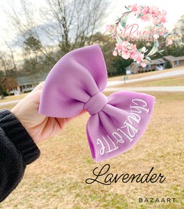 Personalized puff bows