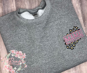 MAMA Cheetah print sweatshirt