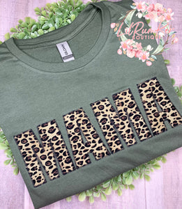 Leopard MAMA on Military green