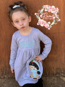 Llama girl bubble shirt