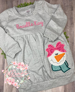 Snowgirl bubble shirt